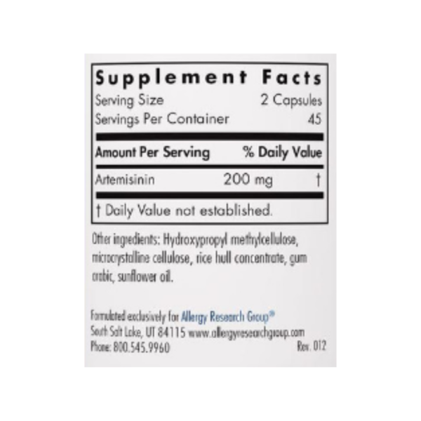 Artemisinin 200 mg 90 caps - Image 2