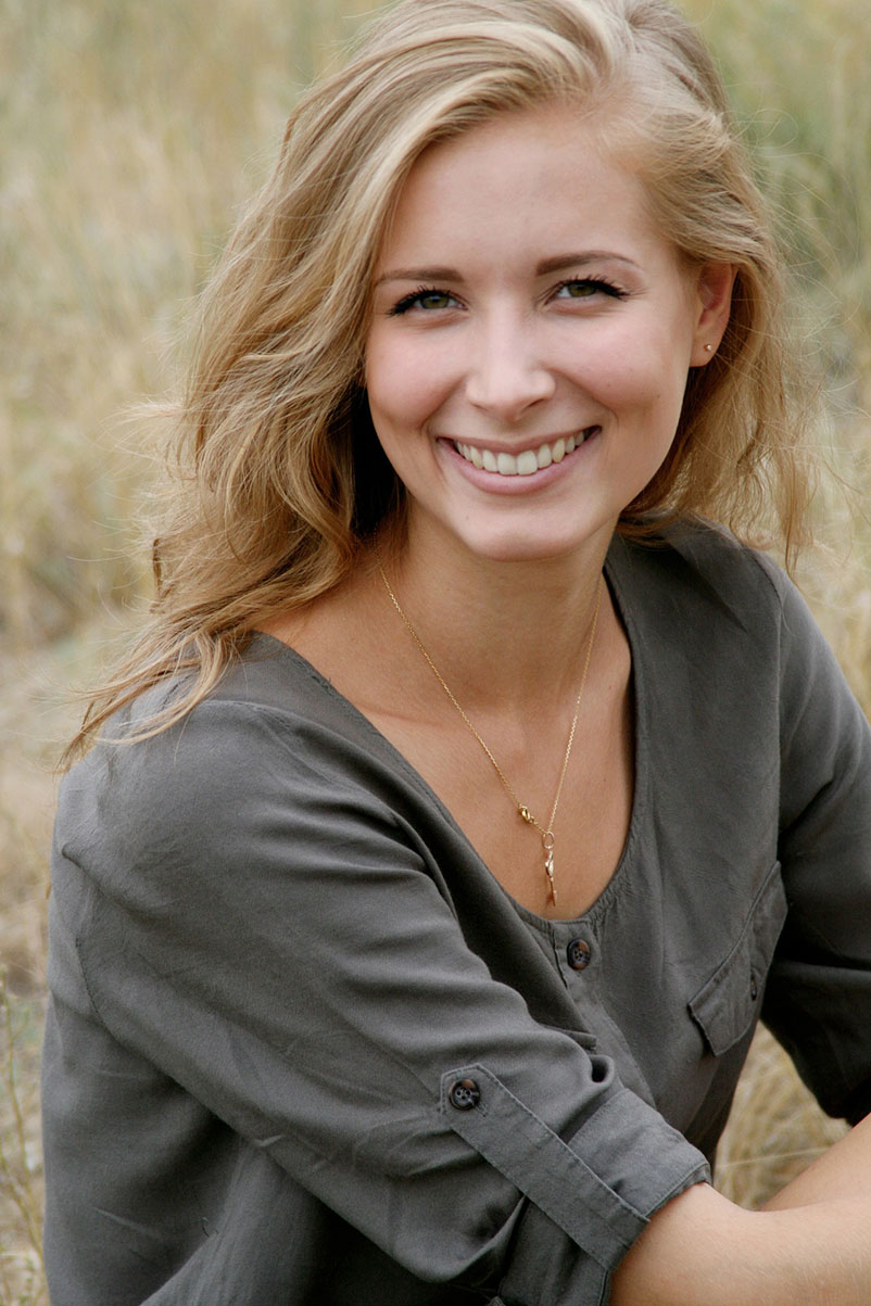 smiling, healthy blonde woman